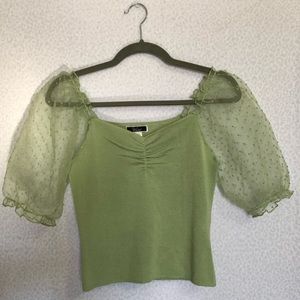 Vivid Puffy Sleeve Top